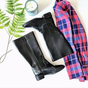 Leather riding boots